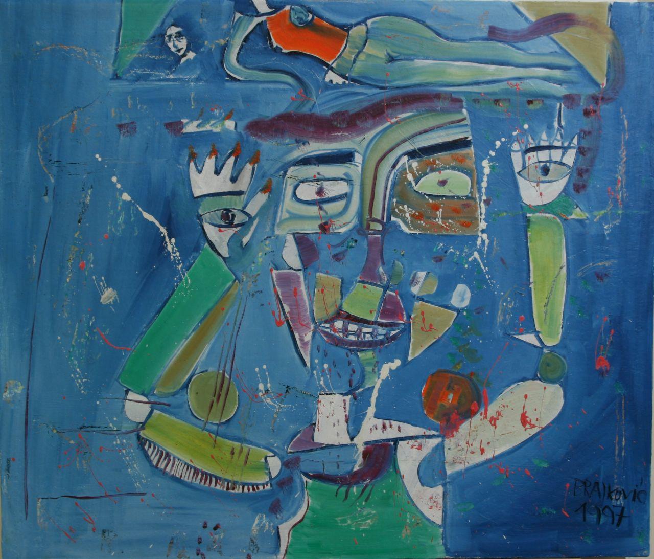 Petar Brajkovic, Wahnsinn, 1997, Öl auf Leinwand