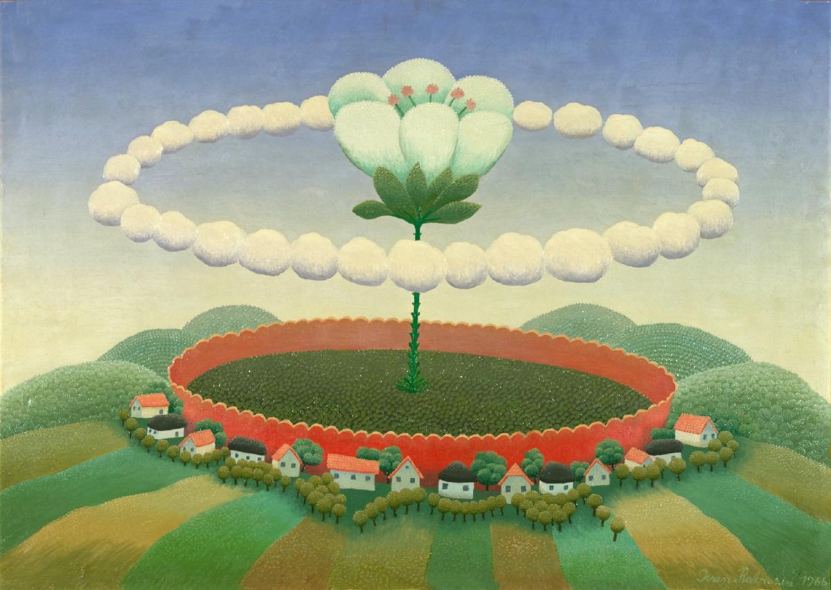 Ivan Rabuzin, The World in the Vase, 1966, Oil on Canvas