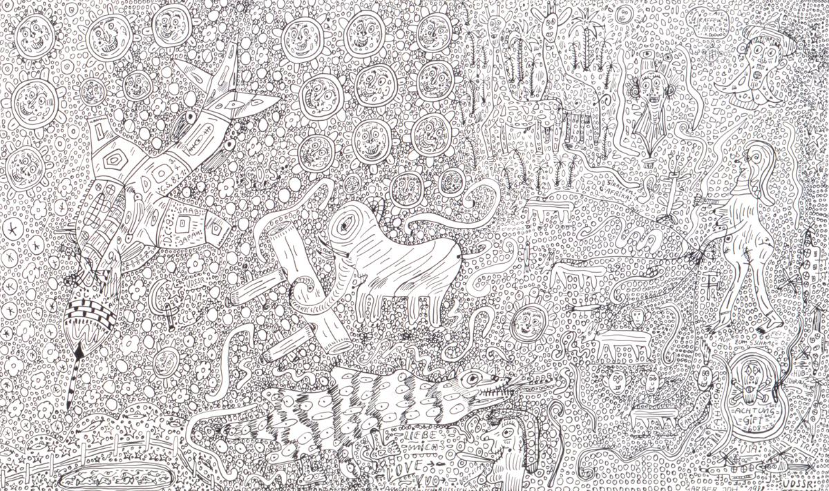 Johann Garber, American / Russian, 1988, Line Drawing