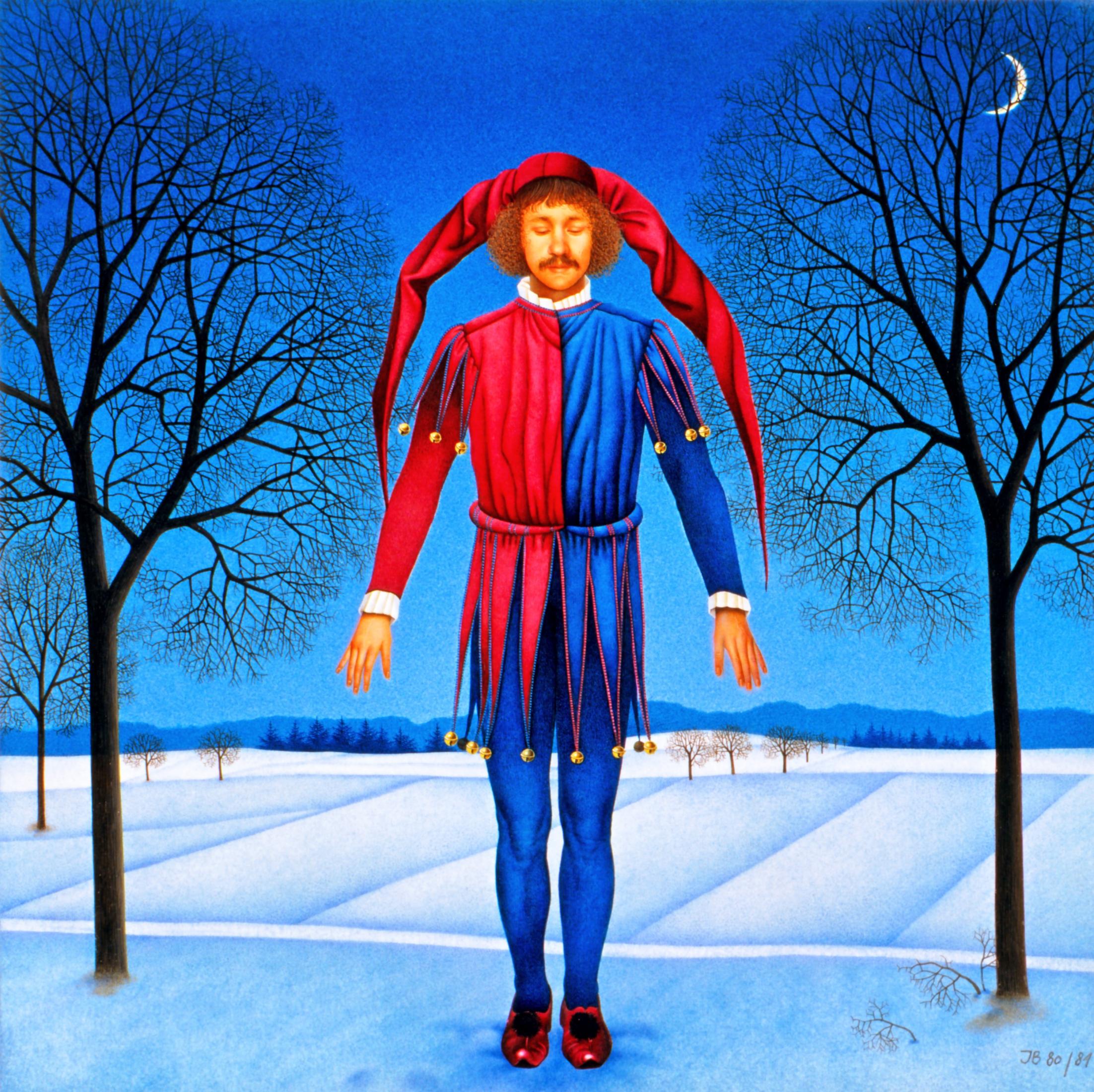 Josef Bramer, Wächter, 1980-81, Aquarell