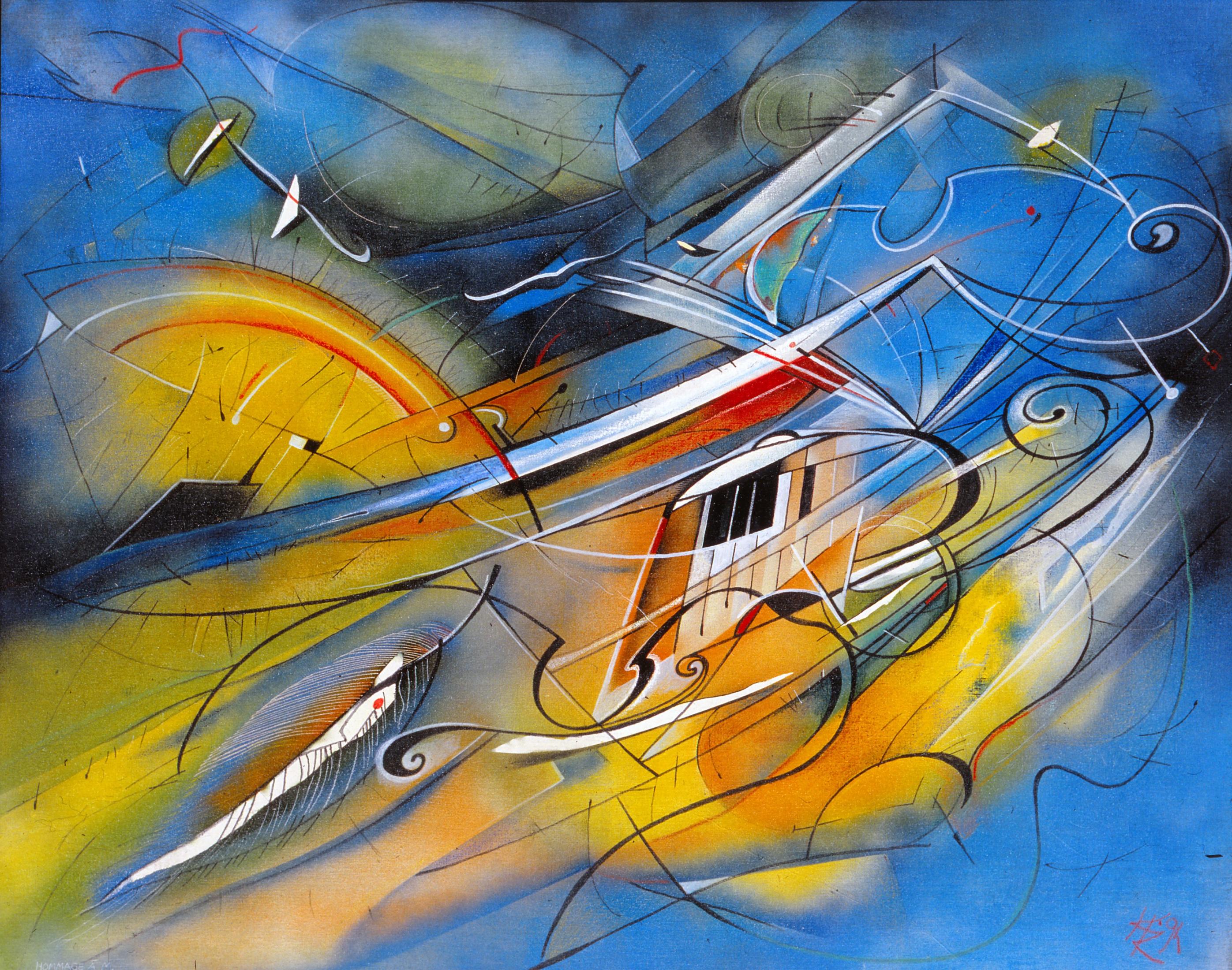 Kurt Kramer, Hommage an M, 1994, Oil on Canvas