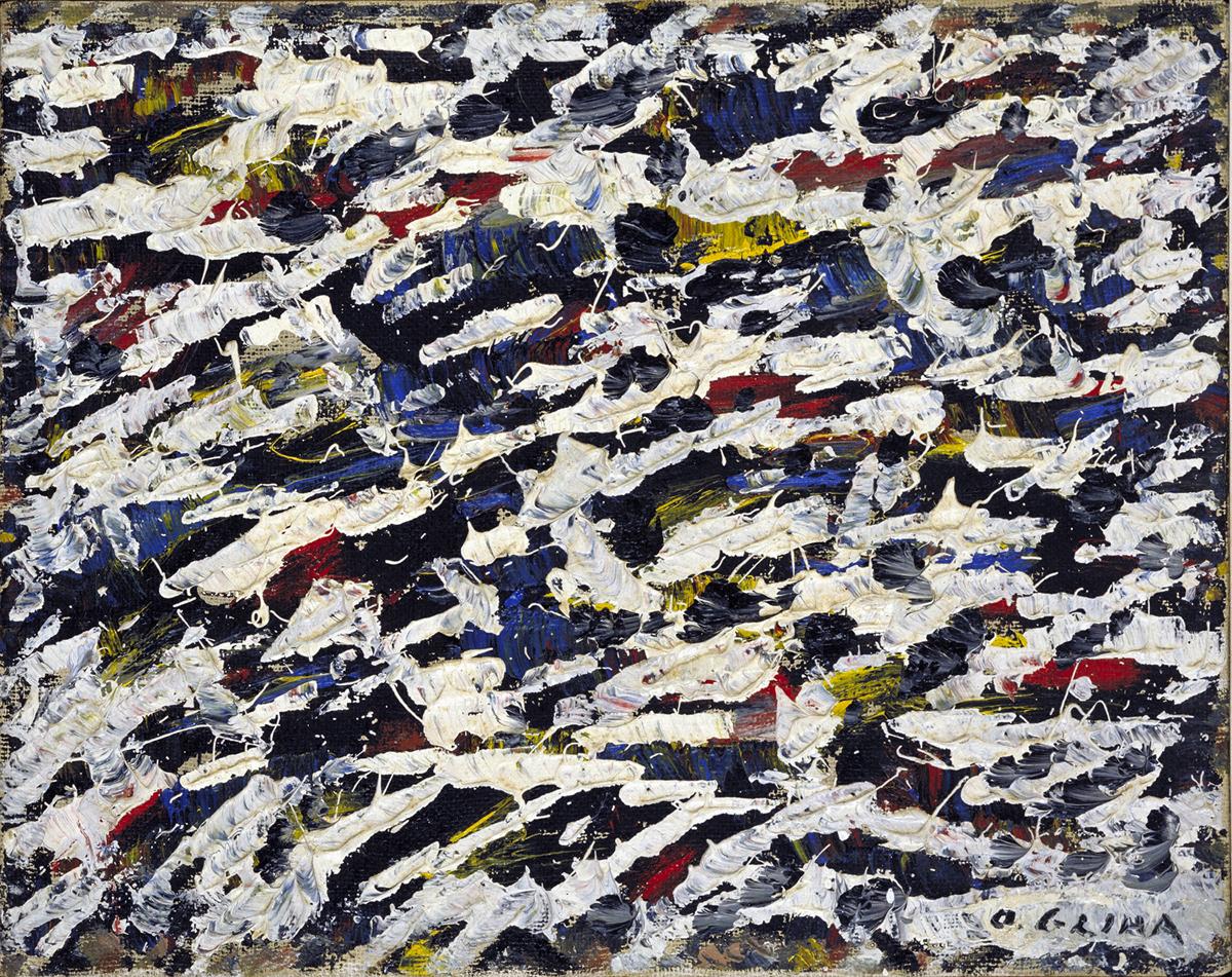 Oton Gliha, Gromace, 1975, Oil on Canvas