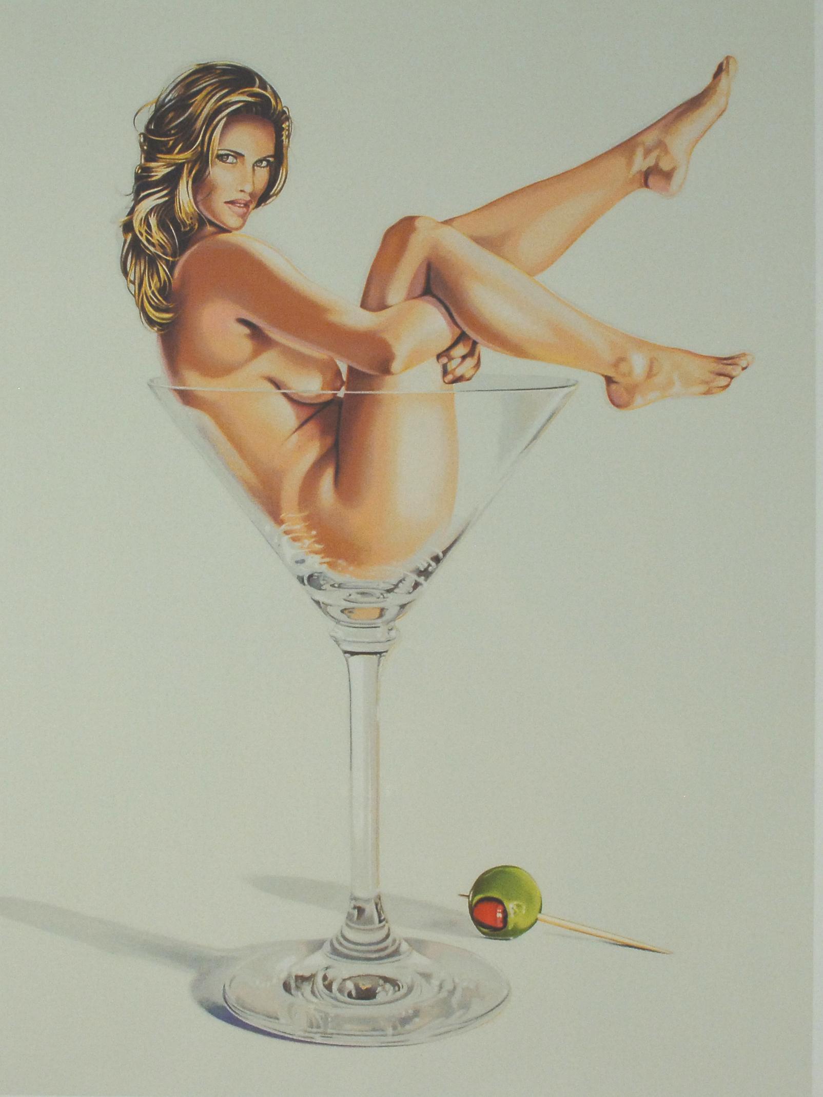 Mel Ramos, Martini Miss, 1995, Farblithographie