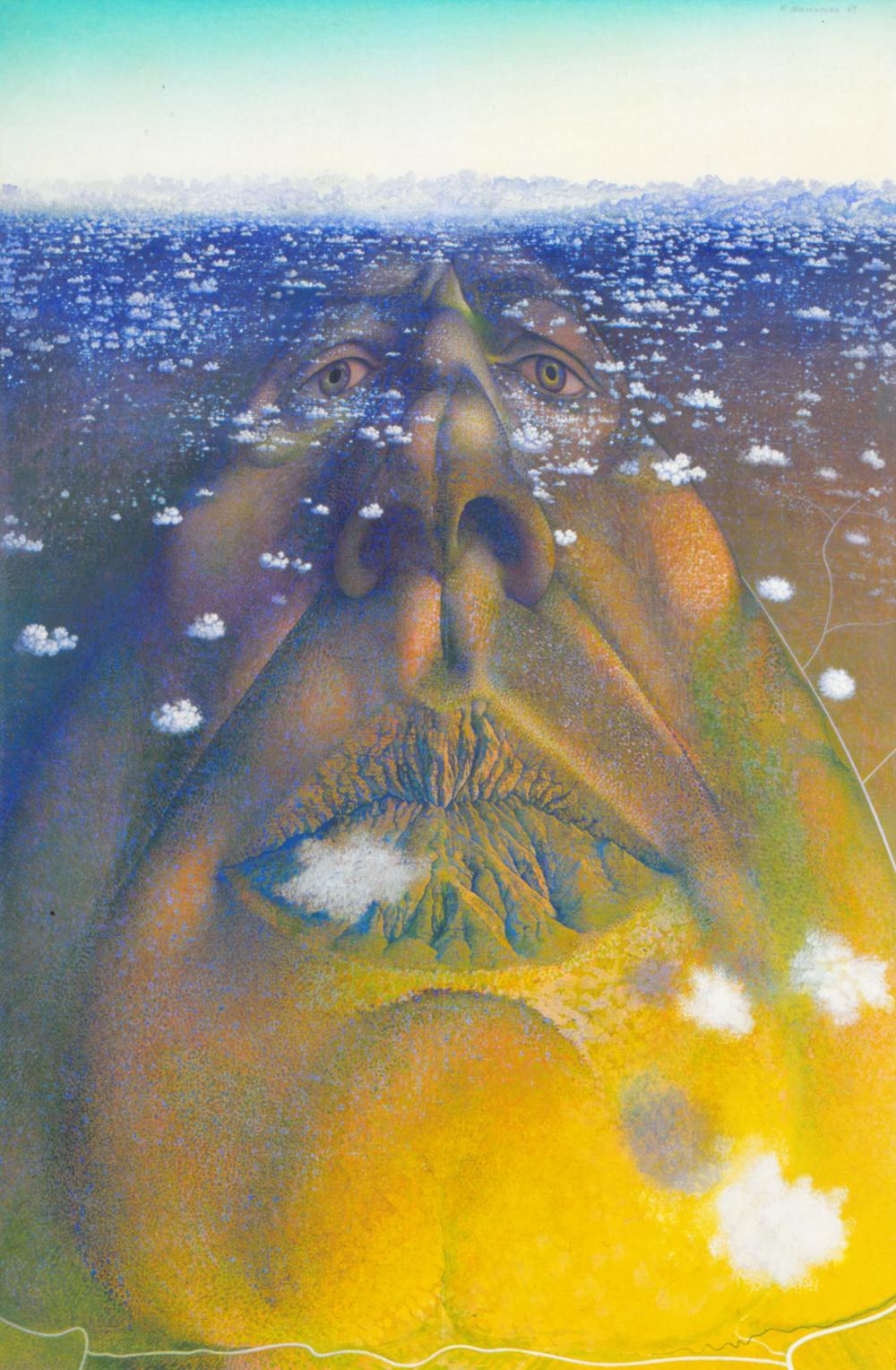 Rudolf Hausner, Adam Massive, 1969, Mixed Media