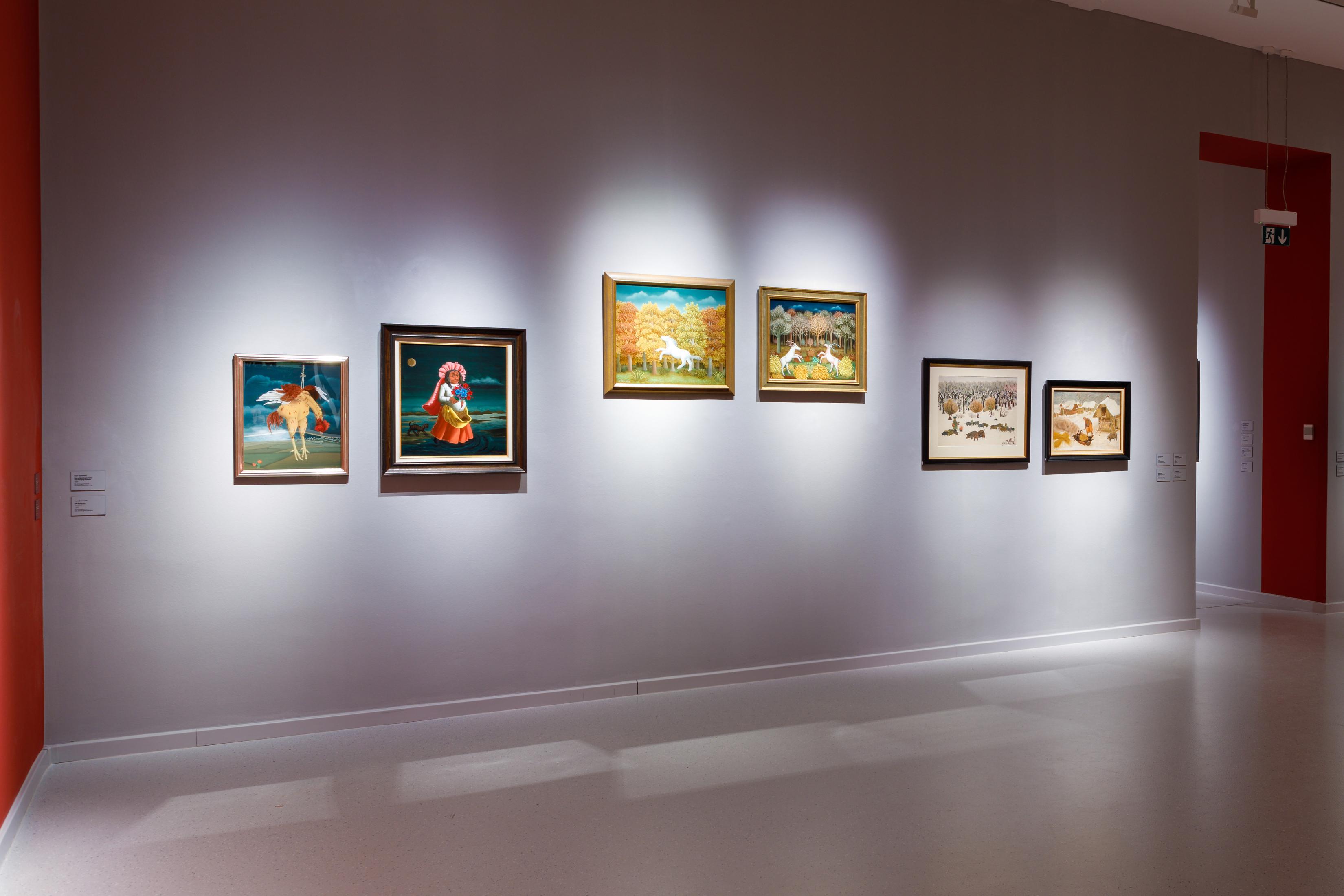 Exhibition view "Naive.?", Museum Gugging, Maria Gugging, Austria