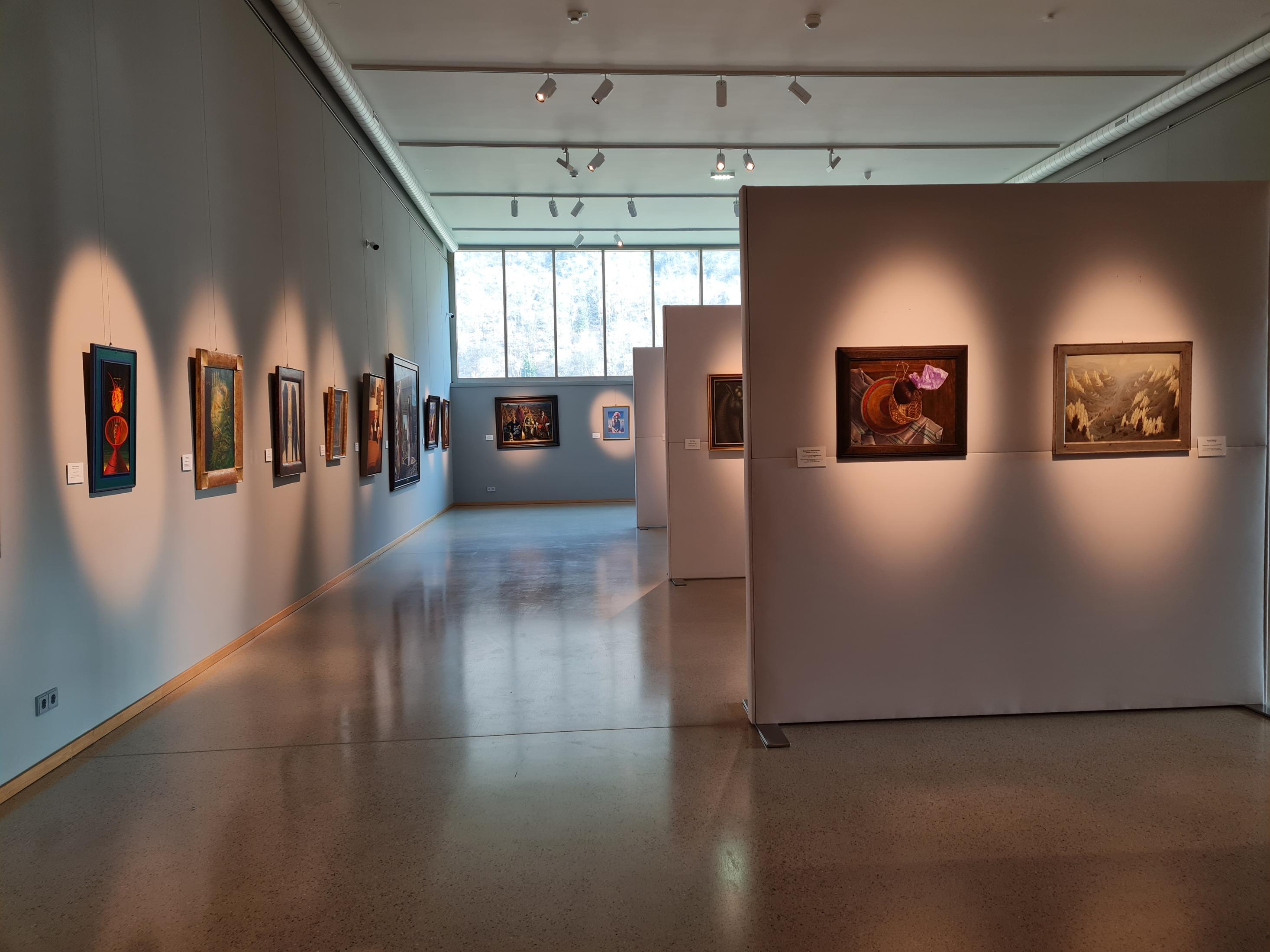 Exhibition View "Vienna School of Fantastic Realism", Museum Schütz, Engelhartszell, Austria