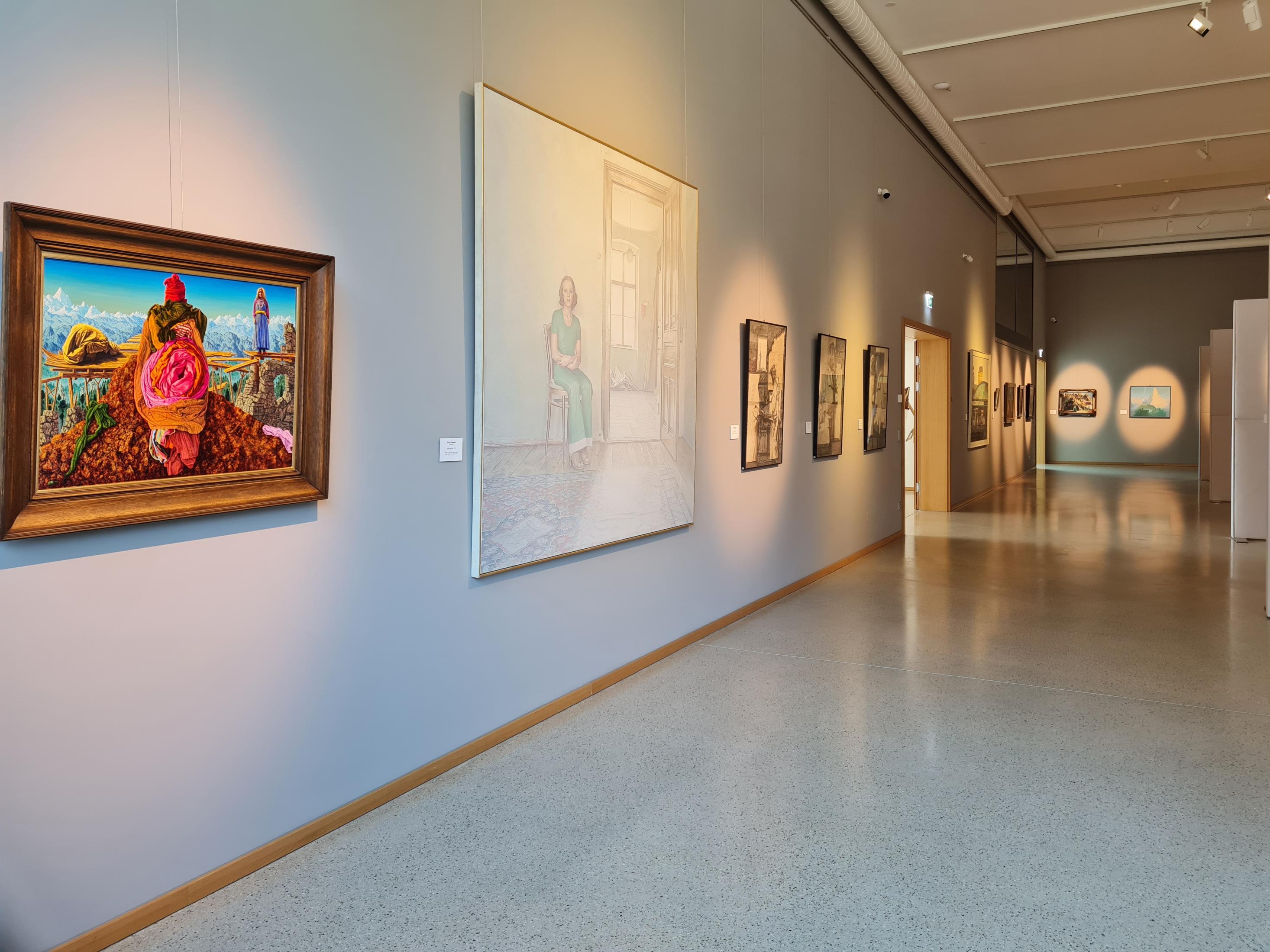 Exhibition View "Vienna School of Fantastic Realism", Museum Schütz, Engelhartszell, Austria