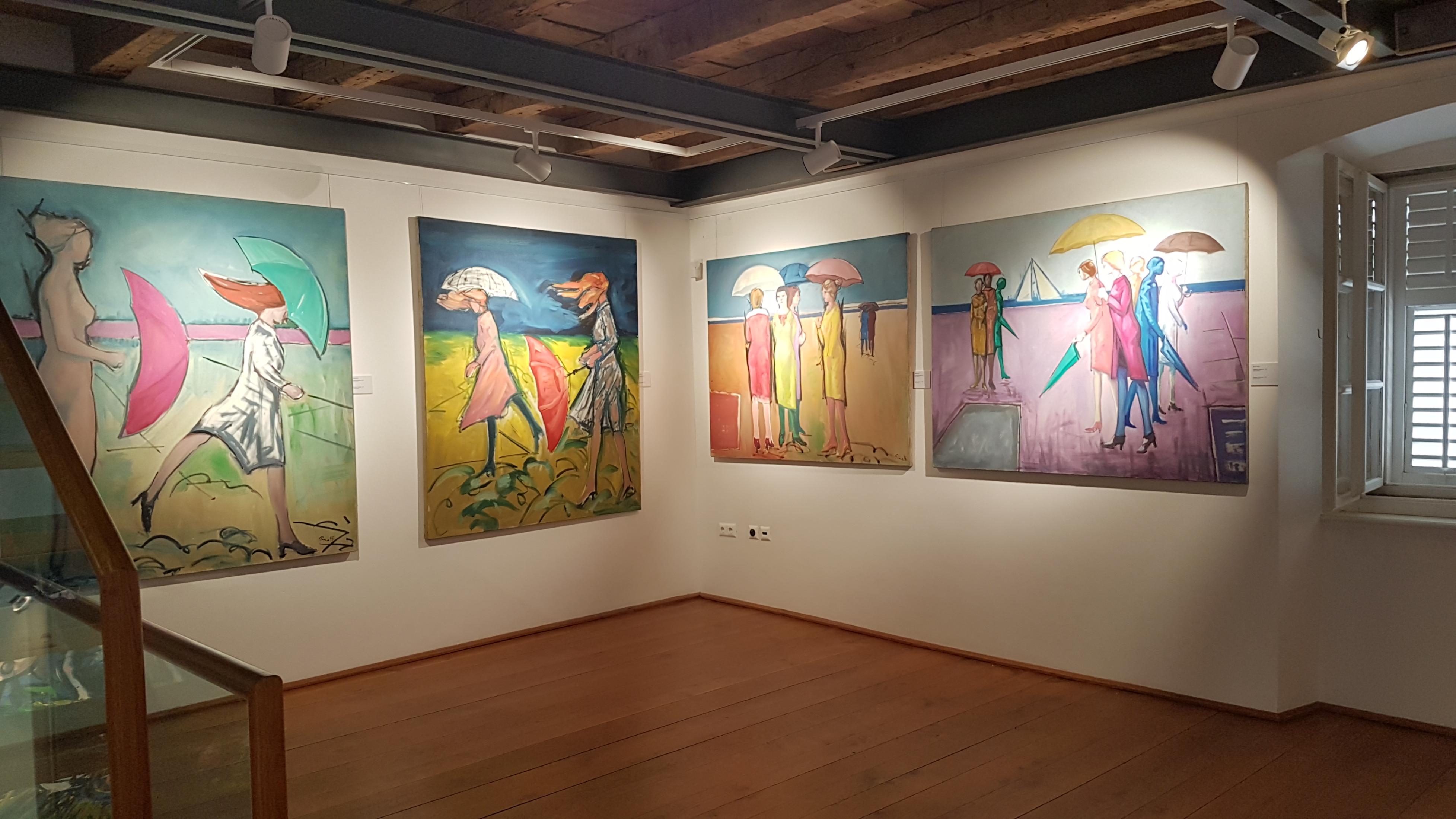 Ausstellungsansicht "Kunstschätze", Infeld Kulturzentrum, Dobrinj, Insel Krk, Kroatien, 2019