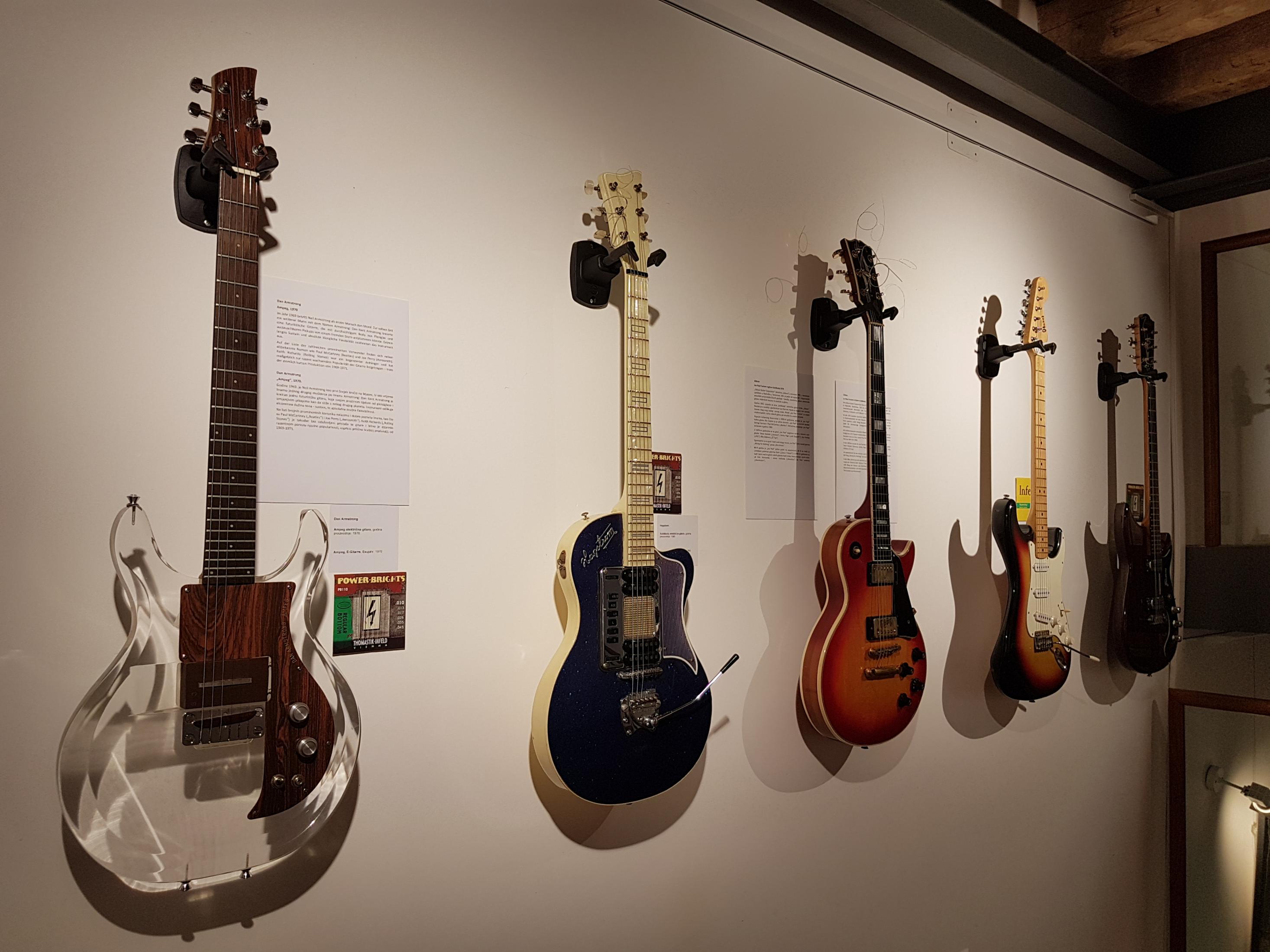Rare guitars, "Stars & Guirars", Infeld Cultural Center, Dobrinj, Island of Krk, Croatia, 2020