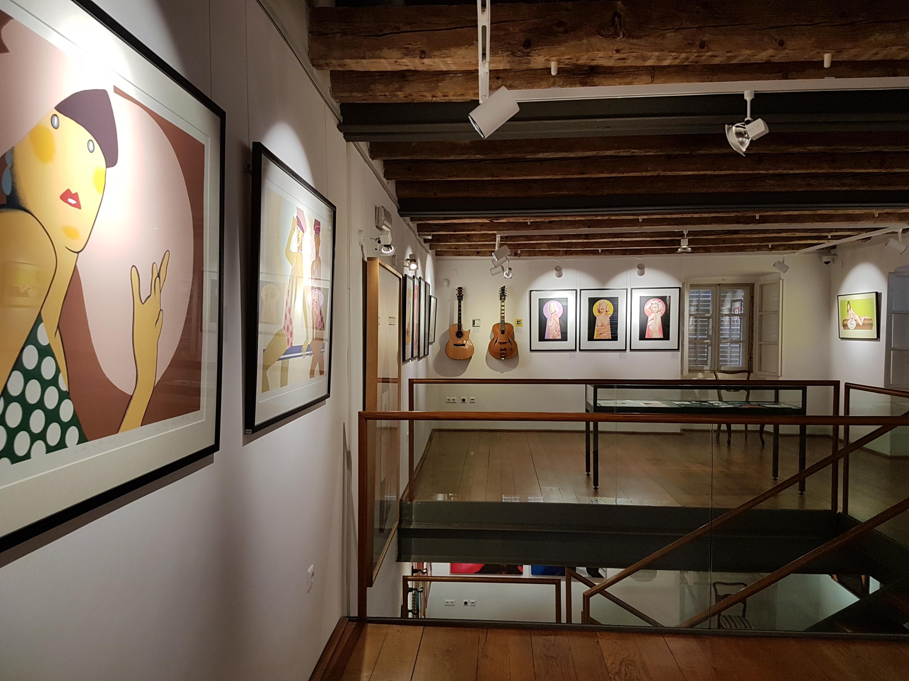 Exhibition view, "Stars & Guitars", Infeld Cultural Center, Dobrinj, Island of Krk, Croatia, 2020