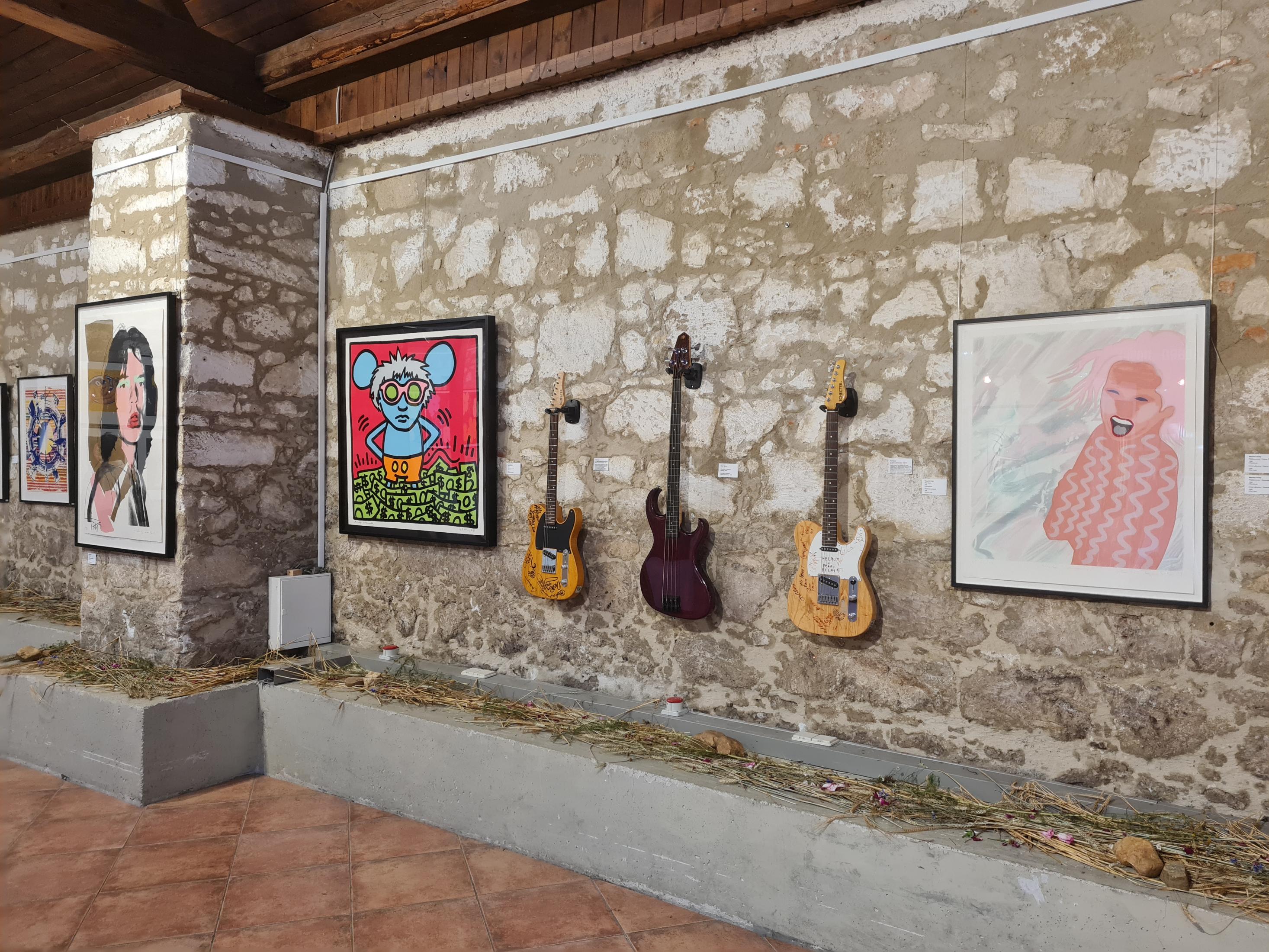 Rare guitars are part of the exhibition "Stars & Guitars" in Trausdorf an der Wulka, 2024