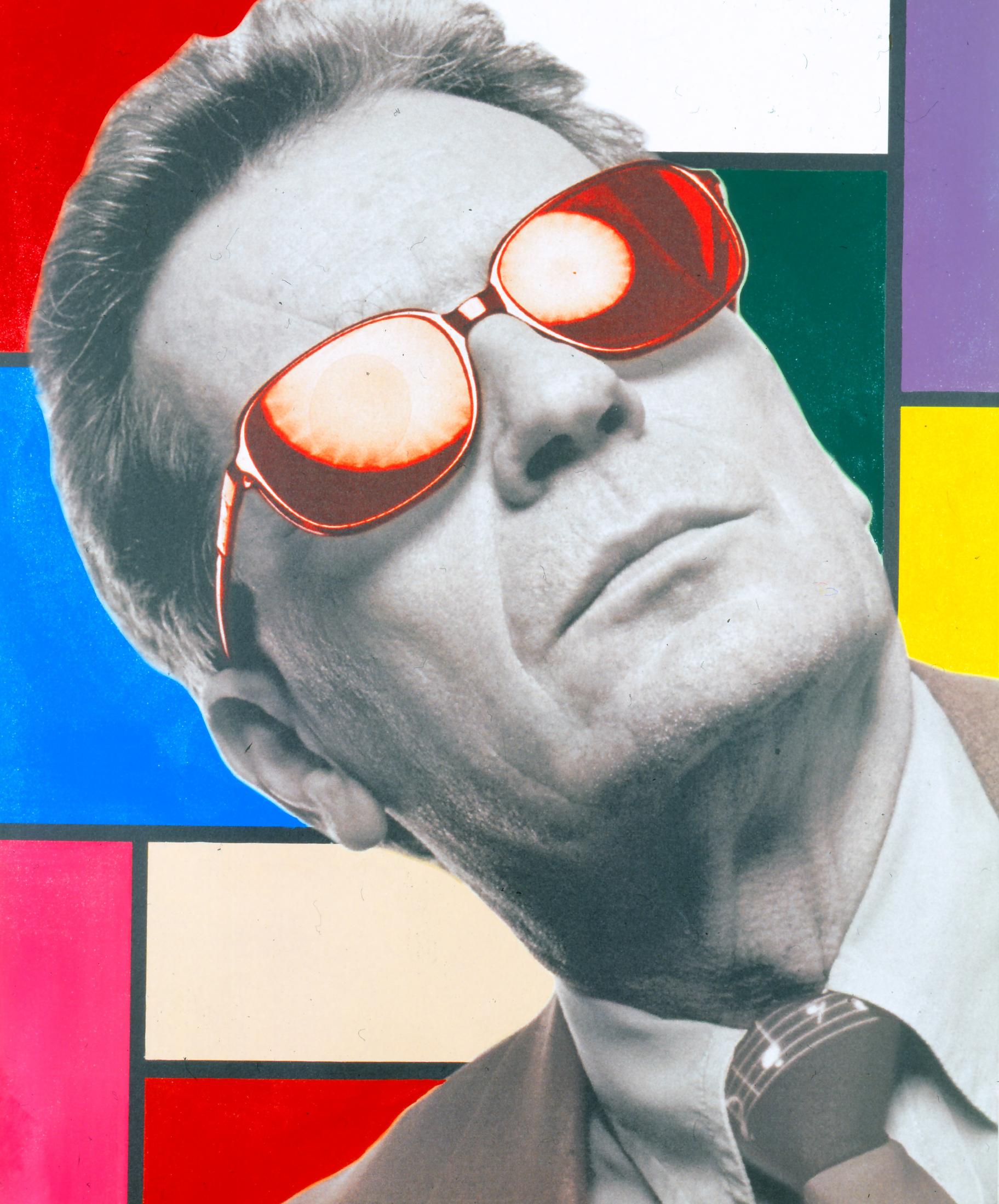 Steve Kaufman, Portrait Peter Infeld III, 2002, Mixed Media on Canvas