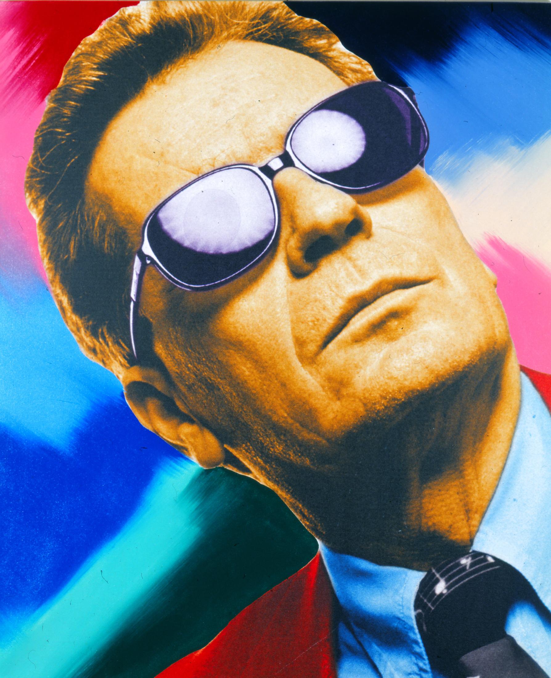 Steve Kaufman, Portrait Peter Infeld IV, 2002, Mixed Media on Canvas