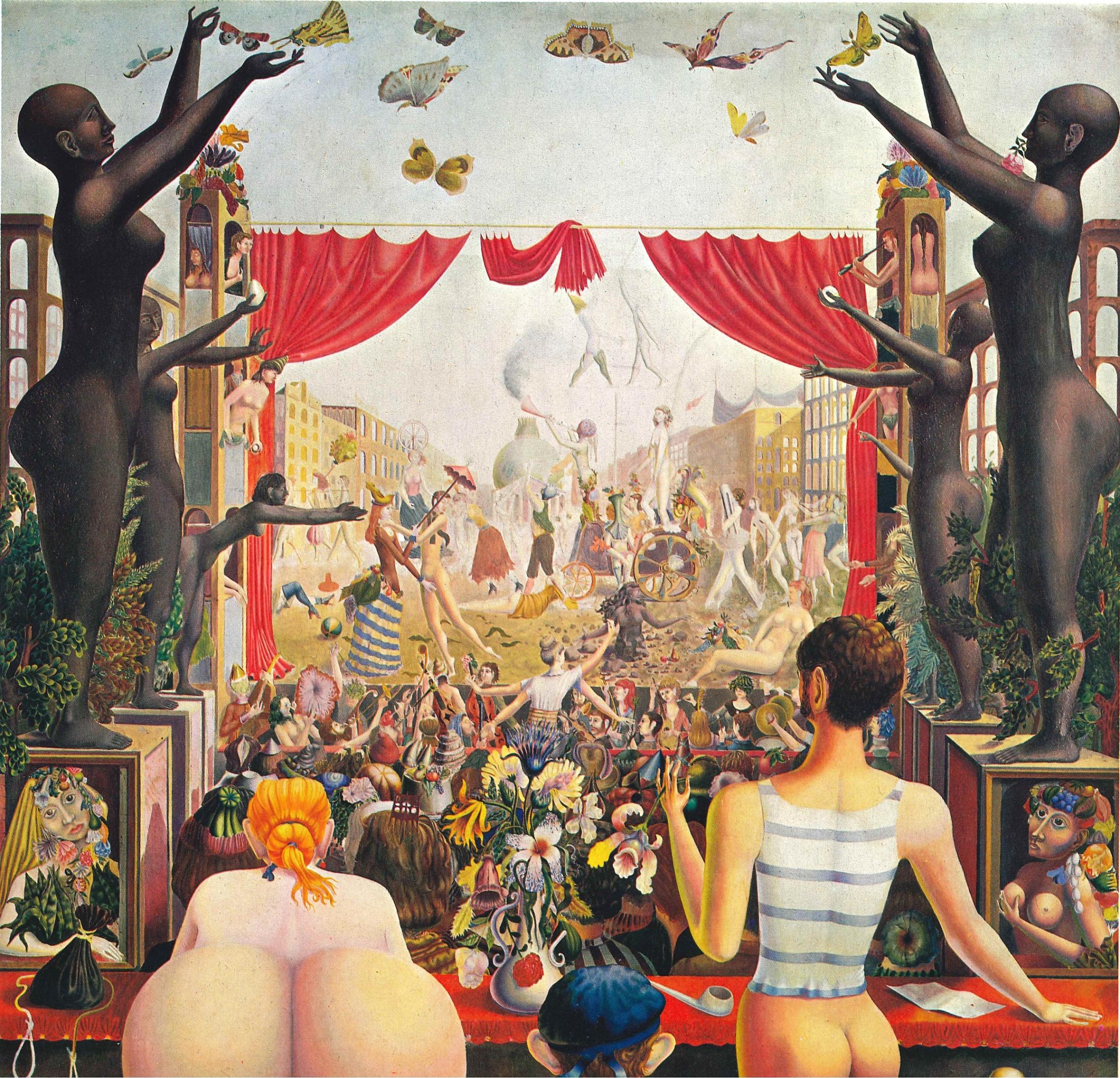 Wolfgang Hutter, Theatre, 1948-50, Oil on Canvas, on Plywood